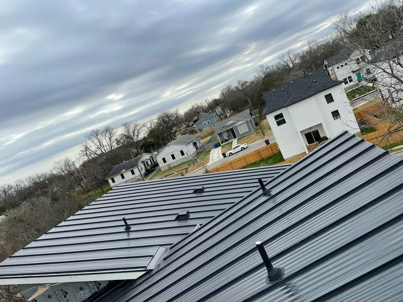 Standing seam metal roof panels with vents for Skylight Repair in Apple Valley